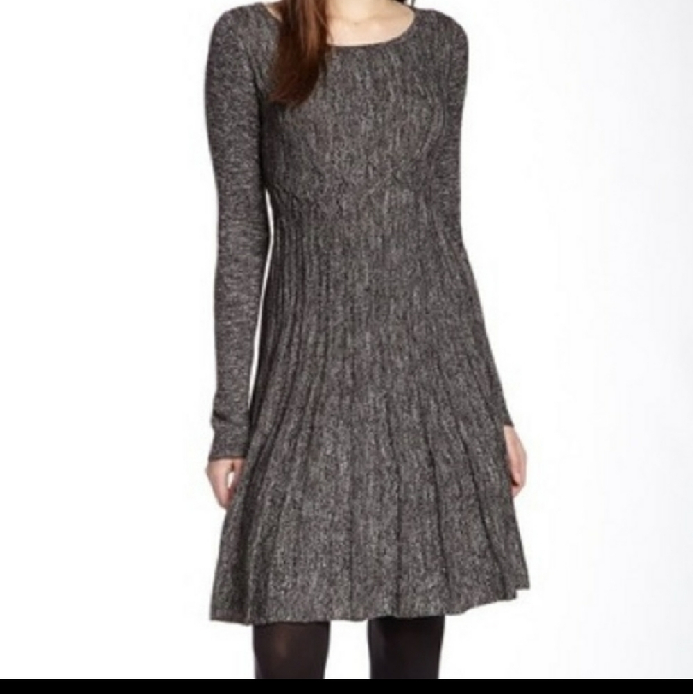 Max Studio Knit Sweater Long Sleeve Dress XS EUC